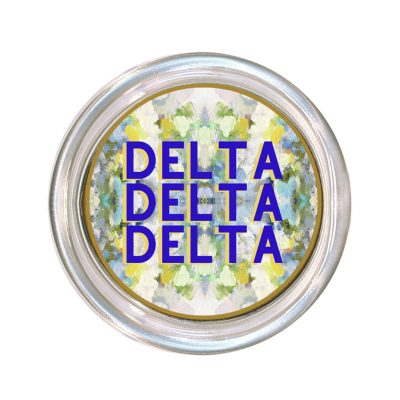 Tri Delt Glass Coaster