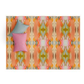 Under the Sea Orange Floor Mat