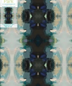 Orchid Blossom Navy Wallpaper