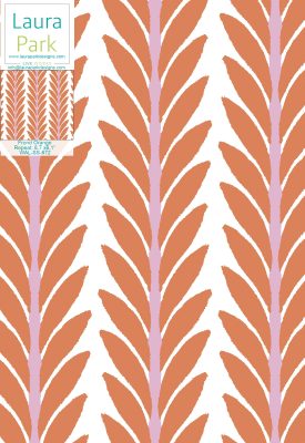 Frond Orange Wallpaper