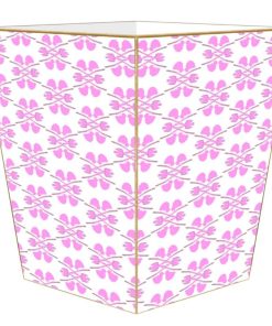 Clover Pink Waste Basket