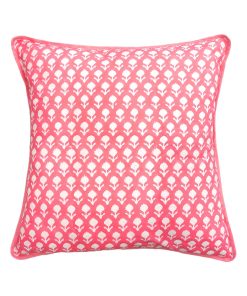Paloma Pink Block Print Throw Pillow