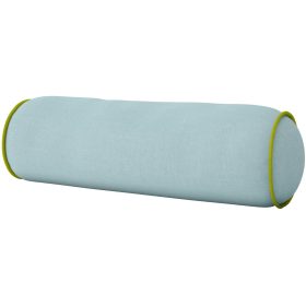 Blue/Green Two-Toned Round Bolster Pillow