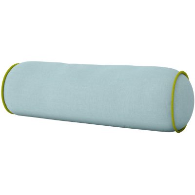 Blue/Green Two-Toned Round Bolster Pillow