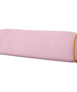 Pink/Orange Two-Toned Round Bolster Pillow