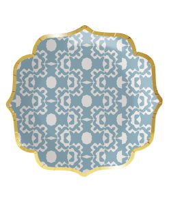 Aspen French Blue Cocktail Plates