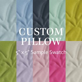 Custom Pillow Solid Color Sample Swatch