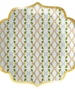 Dogwood Scalloped Dinner Paper Plates