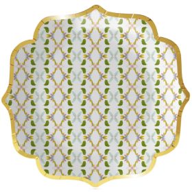 Dogwood Scalloped Dinner Paper Plates