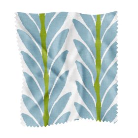 Frond French Blue Fabric by the Yard