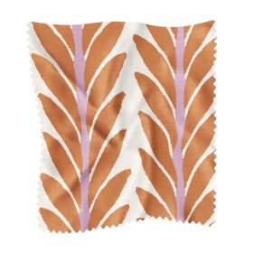 Frond Orange Fabric by the Yard