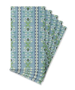 Rosemary Stripe French Blue Guest Towels