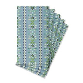 Rosemary Stripe French Blue Guest Towels