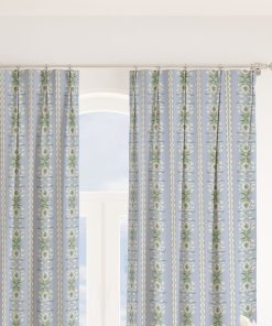 Rosemary Stripe Lavender Curtain Panel