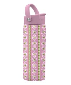 Rosemary Stripe Pink 24 oz. Insulated Water Bottle