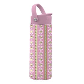 Rosemary Stripe Pink 24 oz. Insulated Water Bottle