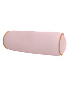 Blush Pink Velvet Bolster Pillow