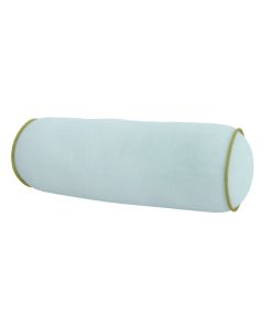 Spa Blue Velvet Bolster Pillow